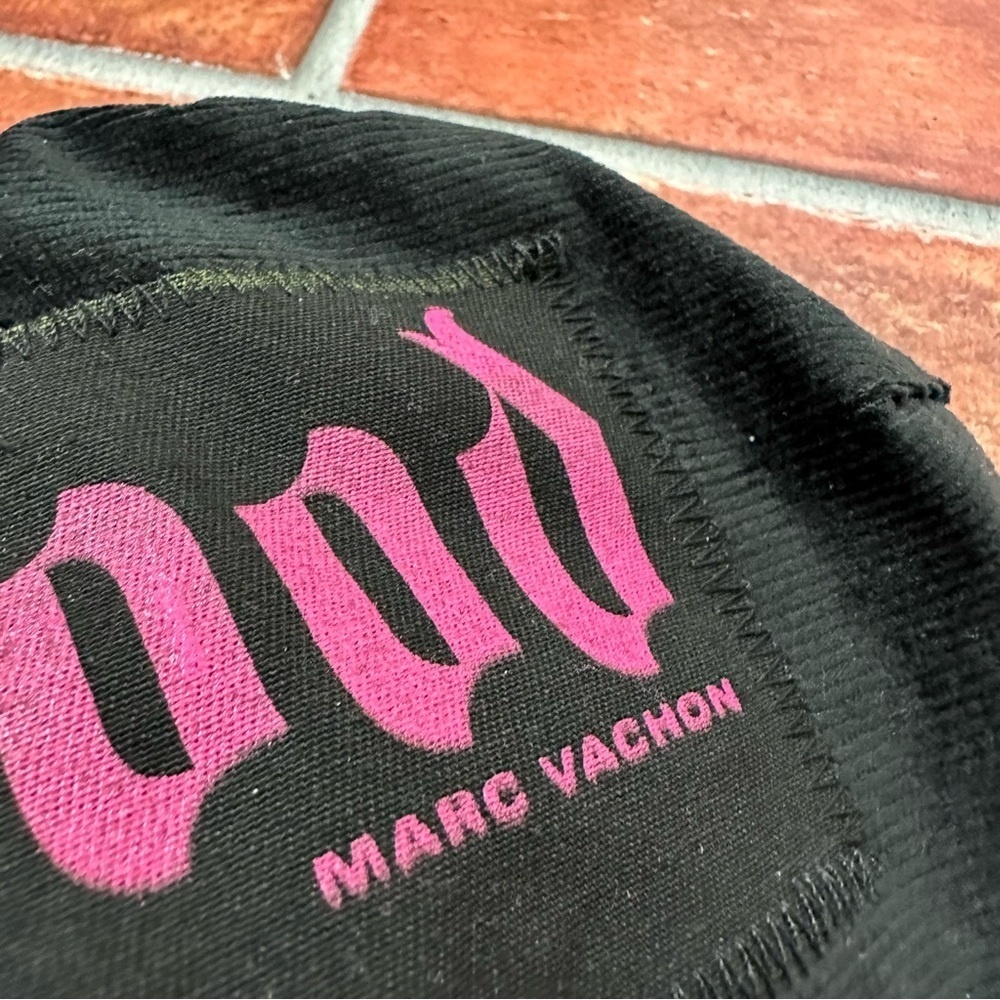 Marc Vachon Newsboy Graphic Hat in Scripted Pink - Picture 4 of 9